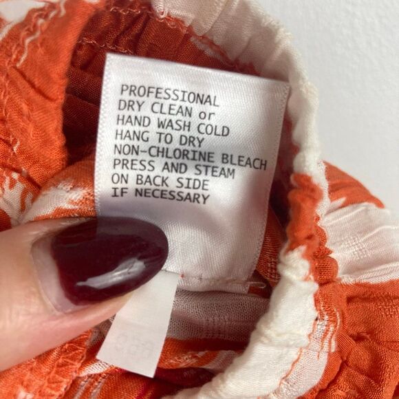 Rachel Zoe NWT Harem Pants Bohemian Boho Hippie Gypsy Wide Leg Oriental Floral M - Picture 7 of 12